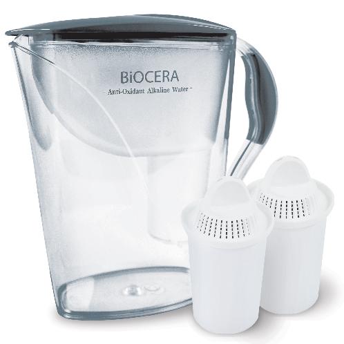 Safe, mineral richBIOCERA Antioxidant Alkaline Jug  with positive effect of water and fresh taste